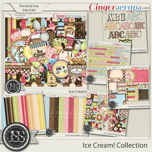 Ice Cream Digital Scrapbook Bundle