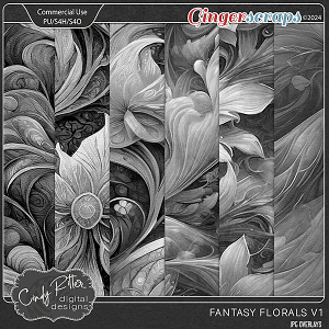 Fantasy Floral V1 [CU] by Cindy Ritter