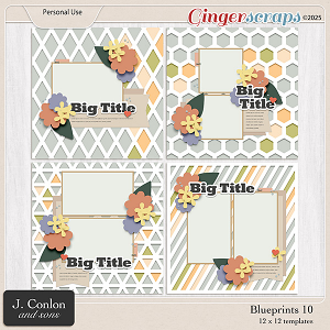 Blueprints 10 12 x 12 Templates by J. Conlon and Sons
