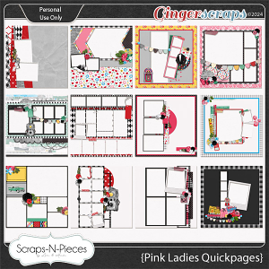Pink Ladies Quickpages by Scraps N Pieces 
