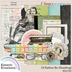 I'd Rather Be Reading Mini Kit by Kimeric Kreations