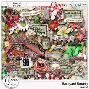 Backyard Bounty - Page Kit - by Neia Scraps