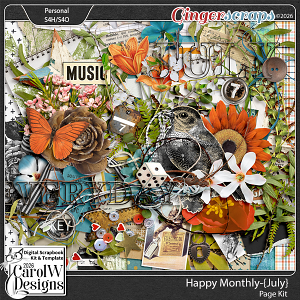 Happy Monthly-{July} Page Kit
