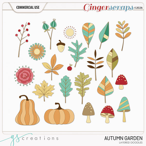 Autumn Garden Layered Doodles (CU) by GS Creations Autumn Garden Layered Doodles (CU) by GS Creations