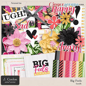 Big Feels Digital Scrapbooking Bundle by J. Conlon and Sons