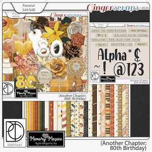 Another Chapter: 80th Birthday by Memory Mosaic and Polka Dot Chicks