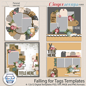 Falling for Tags Templates by Miss Fish Falling for Tags Templates by Miss Fish