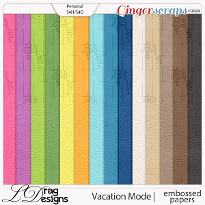 Vacation Mode: Embossed Papers by LDragDesigns