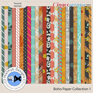 Boho Paper Collection 1 by Wetfish Designs