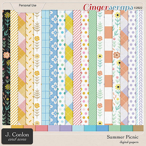 Summer Picnic | Digital Papers