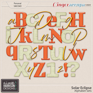 Solar Eclipse Alpha Sets by Aimee Harrison