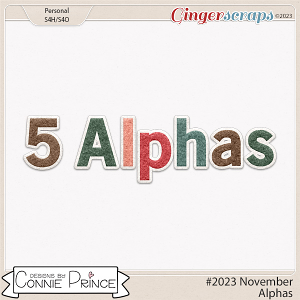 #2023 November - Alpha Pack AddOn by Connie Prince