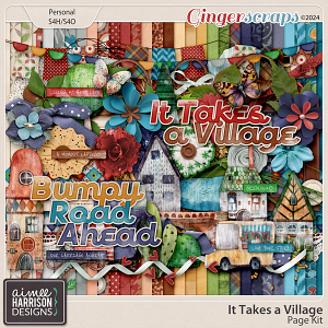 It Takes a Village Page Kit by Aimee Harrison