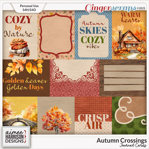 Autumn Crossings Journal Cards by Aimee Harrison