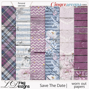 Save The Date: Worn Out Papers by LDragDesigns