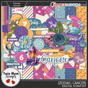Zodiac: Cancer - KIT by Twin Mom Scraps