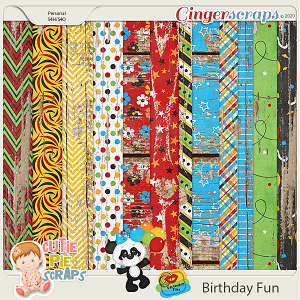 Birthday Fun-Wood Papers