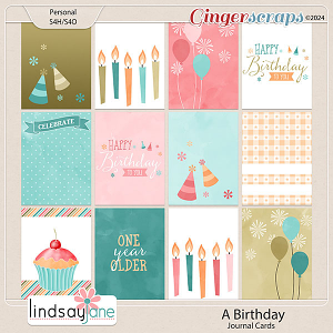 A Birthday Journal Cards by Lindsay Jane