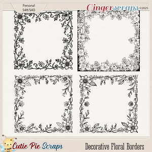 Decorative Floral Borders 03