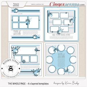 Buzzbee Scraps: The Whole Page Templates