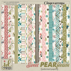 Sweet PEAR-fection {Patterned Papers}