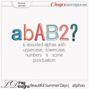 Beautiful Summer Days: Alphas by LDragDesigns
