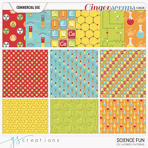 Science Fun Patterns (CU) by GS Creations