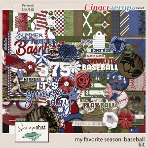 My Favorite Season Baseball Kit by ScrapChat Designs