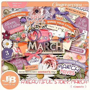 A Beautiful Story: March Elements by JB Studio