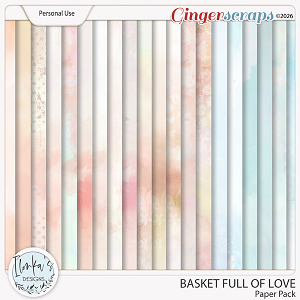 Basket Full Of Love Paper Pack by Ilonka's Designs 