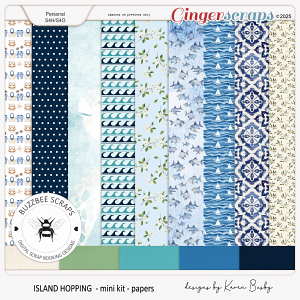 Buzzbee Scraps: Island Hopping Paper Pack Buzzbee Scraps: Island Hopping Paper Pack