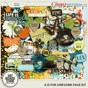 A Is For Awesome Page Kit by JB Studio