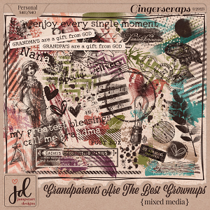 Grandparents Are The Best Grownups {Mixed Media}