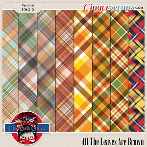 All The Leaves Are Brown Plaid Papers By The Brit Chick