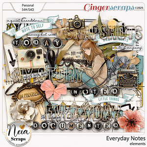 Everyday Notes - Elements - by Neia Scraps