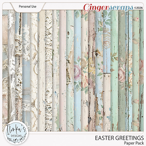 Easter Greetings Paper Pack by Ilonka's Designs