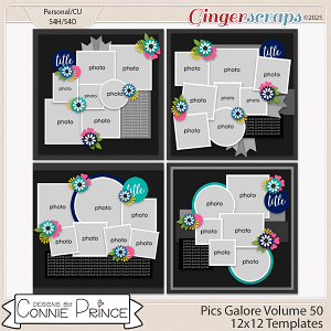 Pics Galore Volume 50 - 12x12 Temps (CU Ok) by Connie Prince