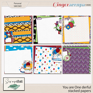 You Are One Derful Stacked Papers by ScrapChat Designs You Are One Derful Stacked Papers by ScrapChat Designs