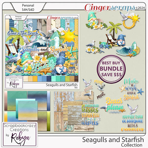 Seagulls and Starfish Collection by Scrapbookcrazy Creations