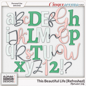 This Beautiful Life {refreshed} Alphabet Sets by Aimee Harrison
