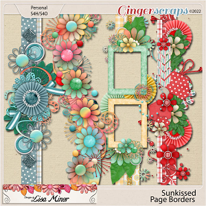 Sunkissed Page Borders from Designs by Lisa Minor
