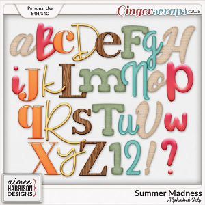 Summer Madness Alphabet Sets by Aimee Harrison Summer Madness Alphabet Sets by Aimee Harrison