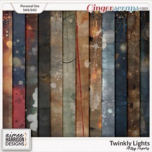 Twinkly Lights Artsy Papers by Aimee Harrison