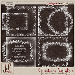 Christmas Nostalgia {Winter Frames & Overlays}