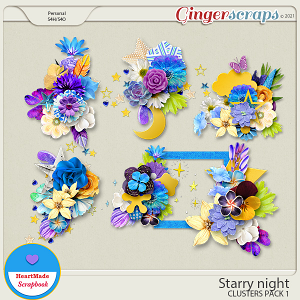 Starry night - clusters pack 1