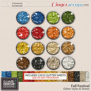 Fall Festival Glitters by Aimee Harrison