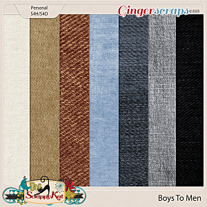 Boys To Men Denim Papers by The Scrappy Kat
