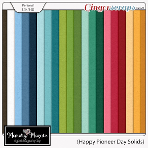 Happy Pioneer Day Solids by Memory Mosaic
