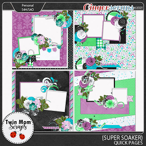 Super Soaker - QUICK PAGES by Twin Mom Scraps