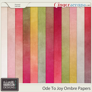 Ode to Joy Ombre Papers by Aimee Harrison